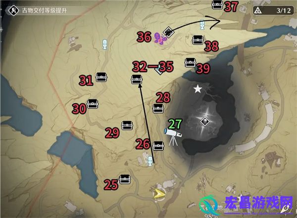 鸣潮荒石高地全收集一览