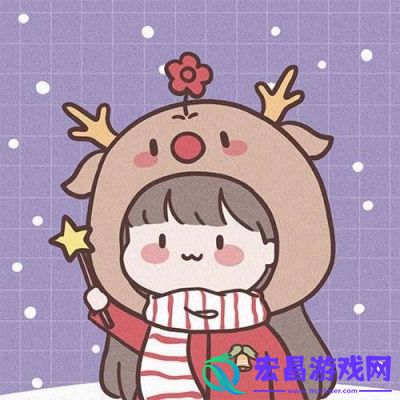 2020最新圣诞节情侣二次元头像请保持热爱生有人在等你共鸣