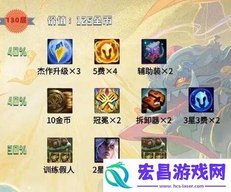 云顶之弈吉星层数对照表