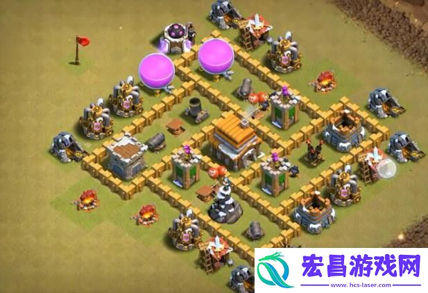 部落冲突5本最强防御阵型