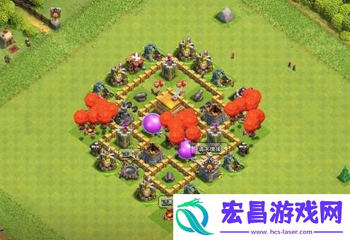 部落冲突5本最强防御阵型