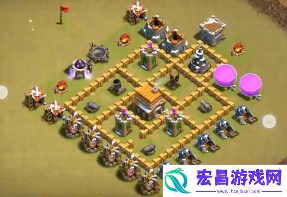 部落冲突5本最强防御阵型