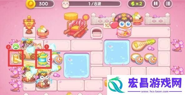 保卫萝卜4秋妃传第2关怎么玩