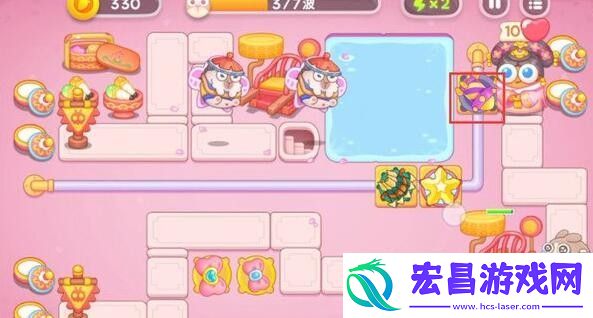 保卫萝卜4秋妃传第3关怎么过