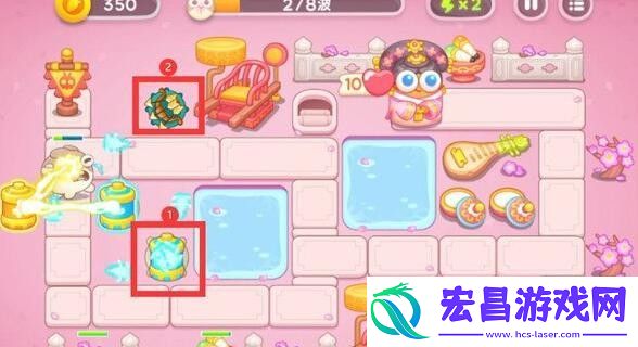 保卫萝卜4秋妃传第2关怎么玩