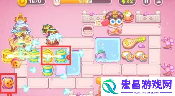 保卫萝卜4秋妃传第2关怎么玩