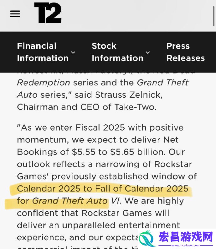 GTA6确定于2025年秋季登陆