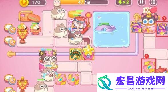 保卫萝卜4秋妃传第3关怎么过
