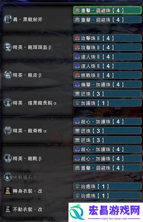 怪物猎人世界冰原斩斧毕业配装