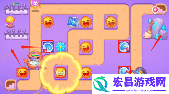 保卫萝卜4阿波与魔法宝藏第5关通关攻略