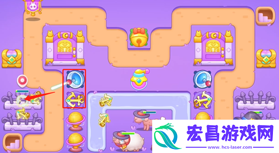 保卫萝卜4阿波与魔法宝藏第4关通关攻略