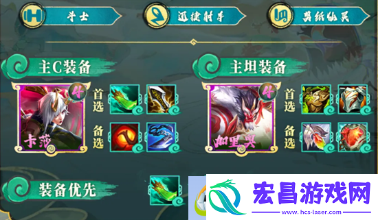 斗士卡莎阵容装备搭配攻略