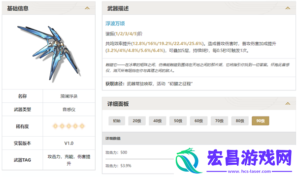鸣潮常驻武器池选哪个好