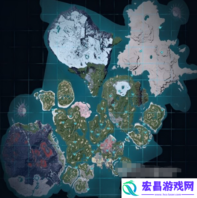 幻兽帕鲁全点位地图位置在哪里介绍