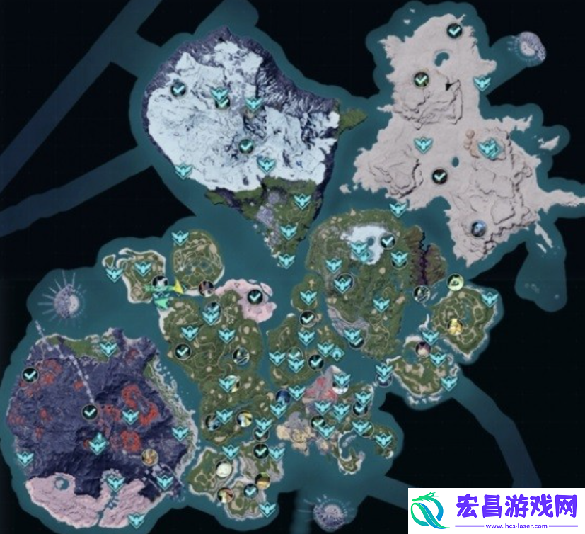 幻兽帕鲁全点位地图位置在哪里介绍