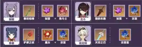 原神阵容搭配雷系