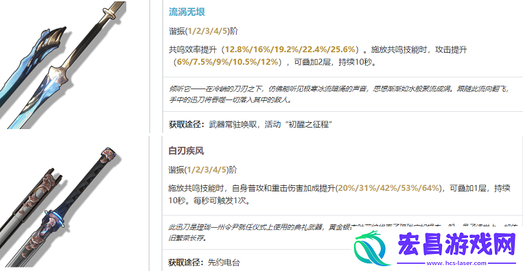 鸣潮秧秧武器怎么选