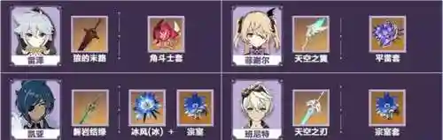 原神阵容搭配雷系