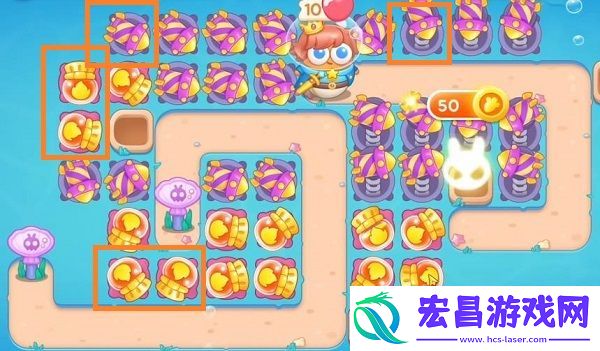保卫萝卜4嗨钓度假岛第9关通关攻略