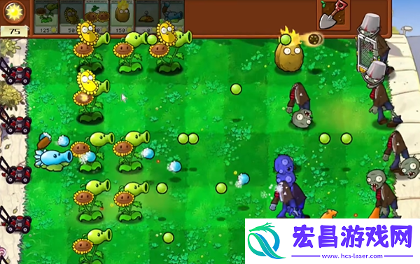 植物大战僵尸杂交版冒险1关通关攻略