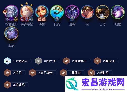 金铲铲之战碧波龙南枪阵容怎么搭