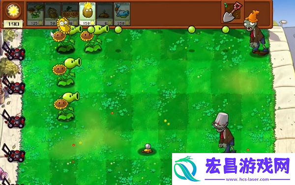 植物大战僵尸杂交版冒险1关通关攻略