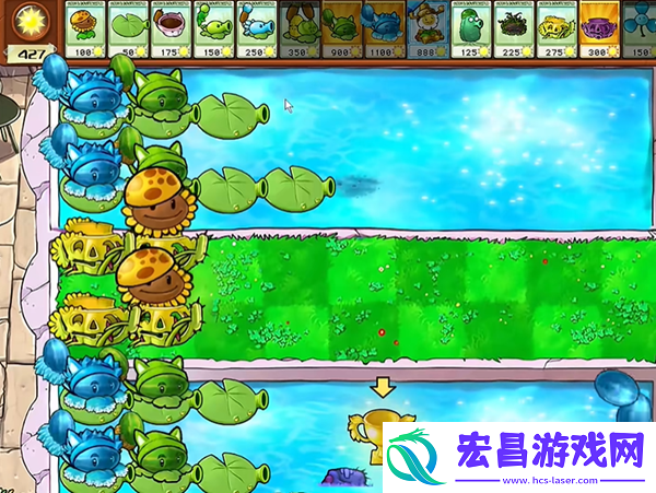 植物大战僵尸杂交版西瓜猫蒲1怎么过