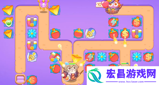 保卫萝卜4阿波与魔法宝藏第42关通关攻略
