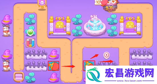 保卫萝卜4阿波与魔法宝藏第42关通关攻略
