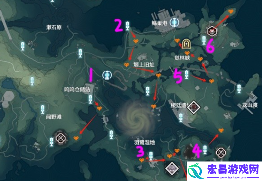 鸣潮青羽鹭讨伐路线