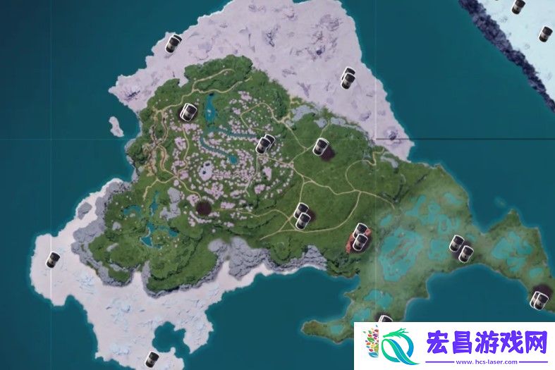 幻兽帕鲁樱花岛翠叶鼠雕像位置汇总