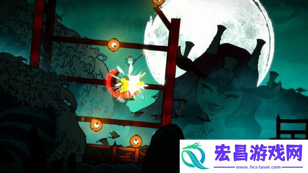 神话体系手绘冒险游戏波与月夜之青莲绿色学习版