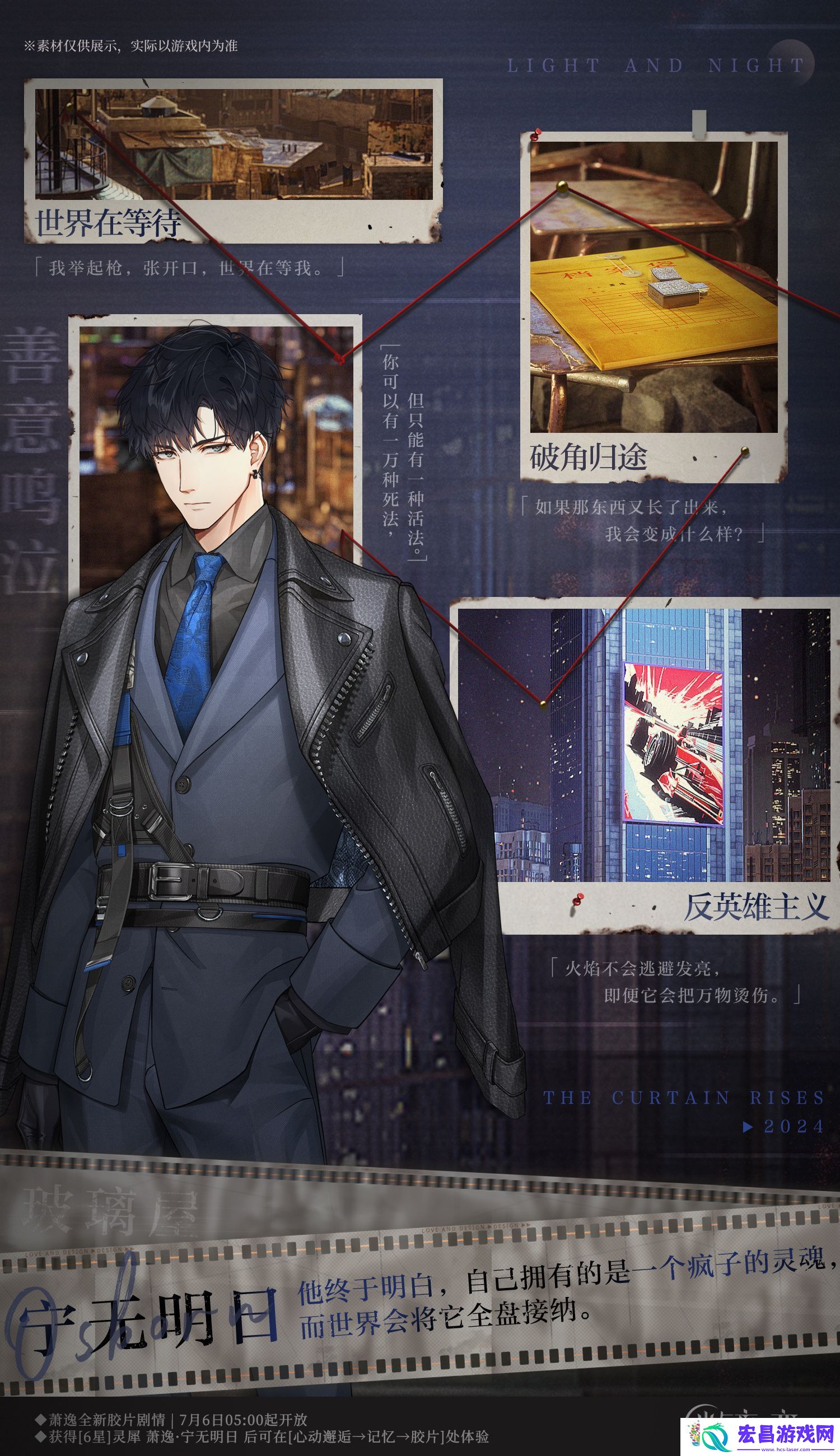 光与夜之恋宁无明日胶片剧情怎么玩