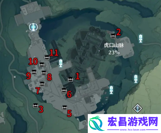 鸣潮虎口山脉100%探索方法