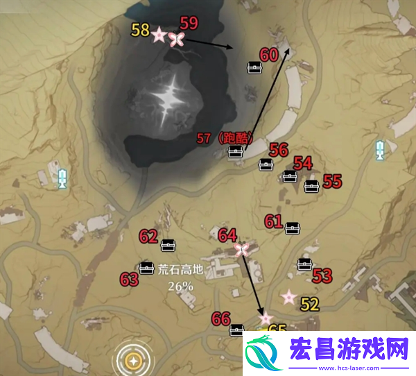鸣潮荒石高地探索度怎么100%