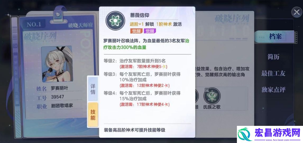破晓序列罗赛丽叶是谁