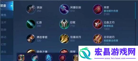 王者荣耀鸡爪流暗信怎么出装