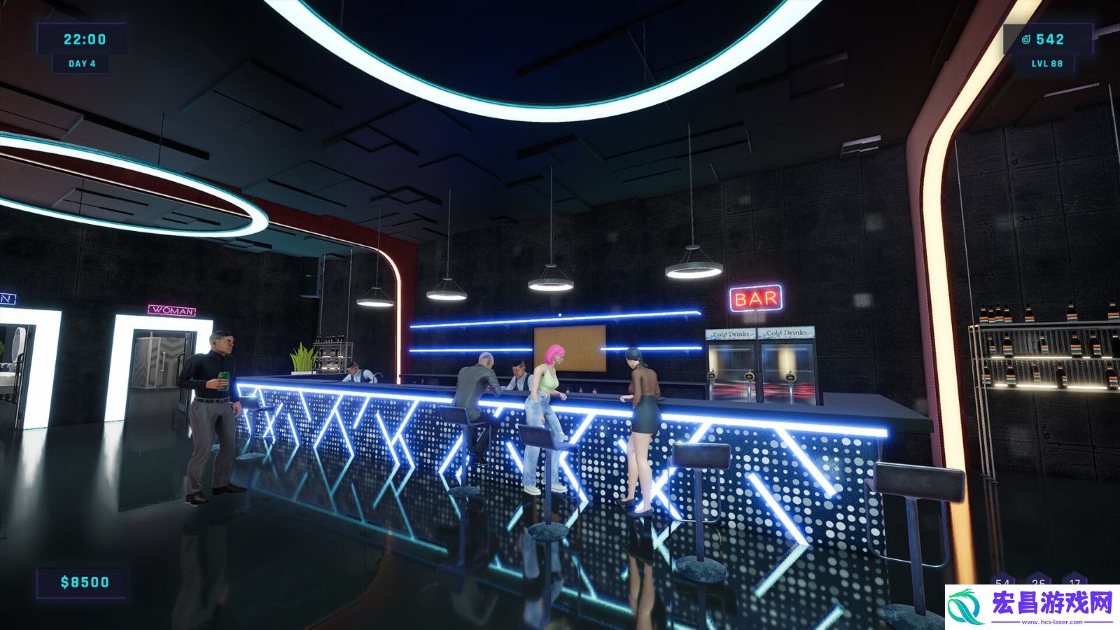 模拟经营游戏夜总会模拟器Steam页面上线