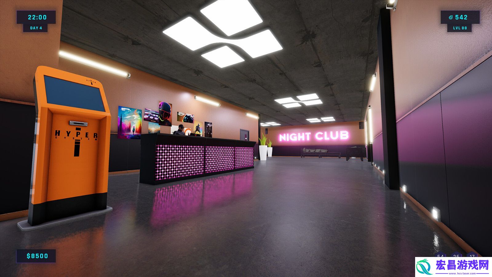模拟经营游戏夜总会模拟器Steam页面上线