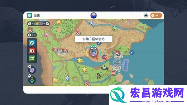 宝可梦朱紫传送点动作哪些位置