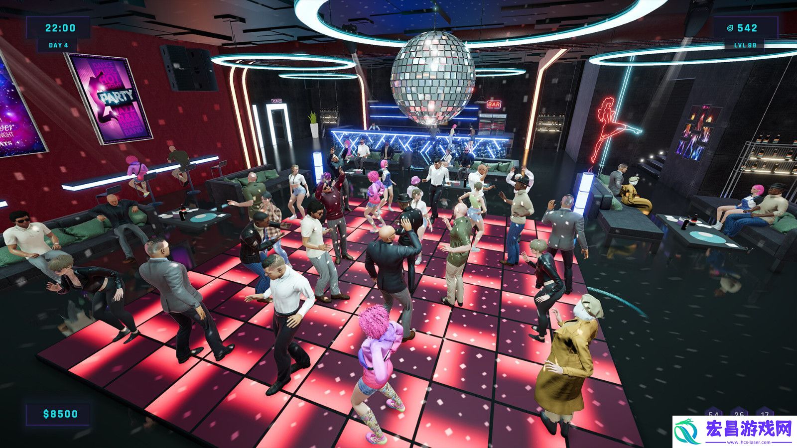 模拟经营游戏夜总会模拟器Steam页面上线