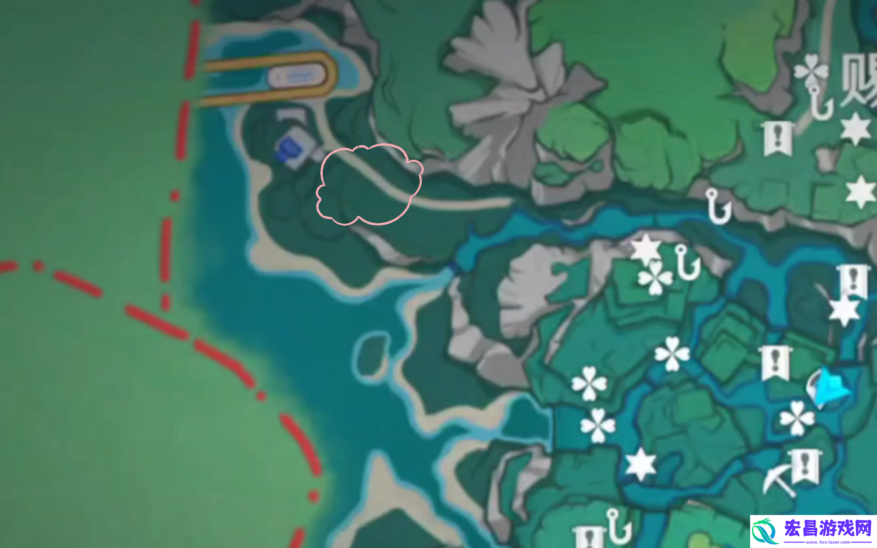 原神希穆兰卡赐福森林隐藏锚点在哪