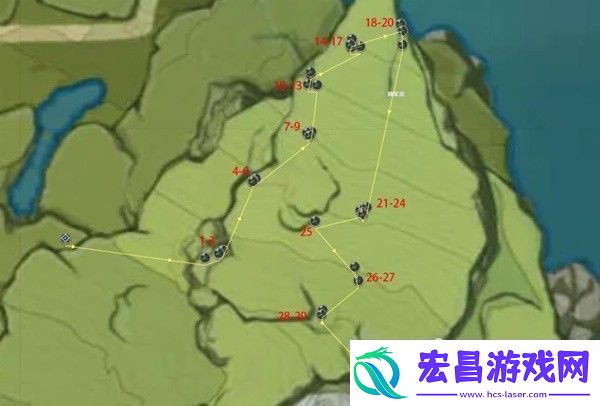 原神41版本塞西莉亚花采集路线攻略