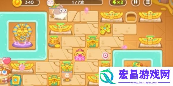 保卫萝卜4法老归来第4关通关图文详解