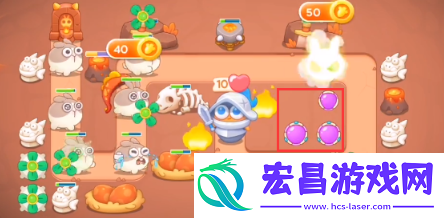 保卫萝卜4饿龙传说第二关怎么过