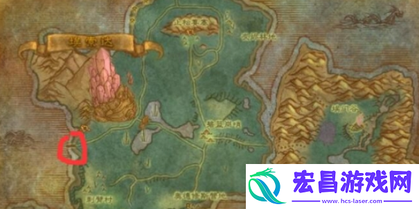 魔兽世界秘蓝岛港口在哪里