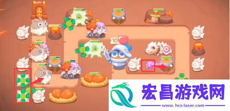 保卫萝卜4饿龙传说第二关怎么过