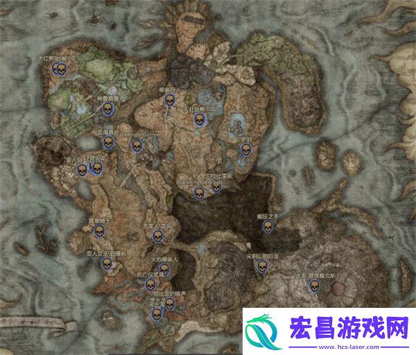 艾尔登法环黄金树幽影全地图BOSS汇总