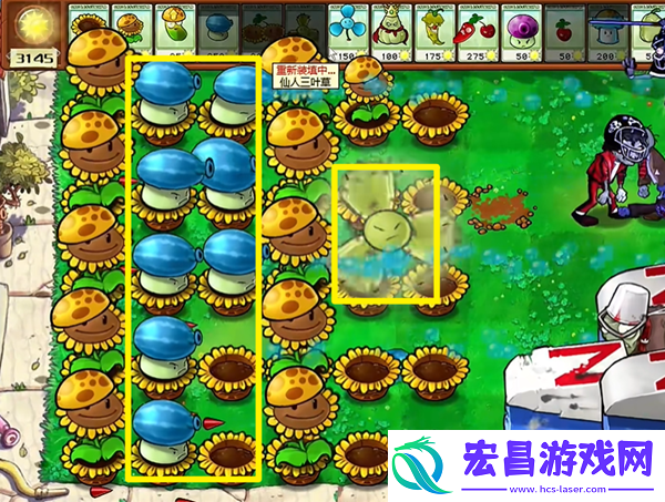 植物大战僵尸杂交版热狗射手2怎么过