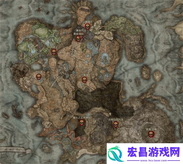 艾尔登法环黄金树幽影全地图BOSS汇总